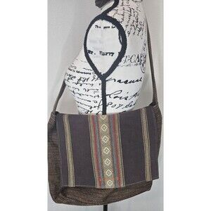 Turkish kilim Saddlebag Boho Hippie Woven Crossbody Textile Bag Purse Market Bag